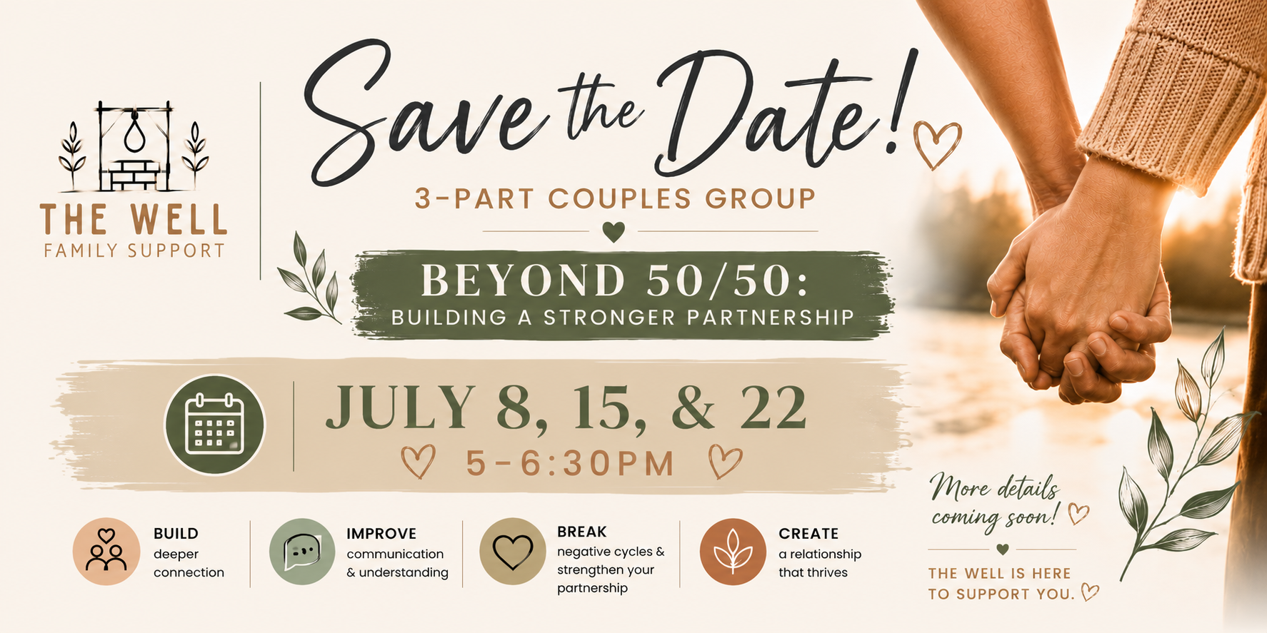 Save the Date: Beyond 50/50 – Building a Stronger Partnership couplesgroupjuly2026 header
